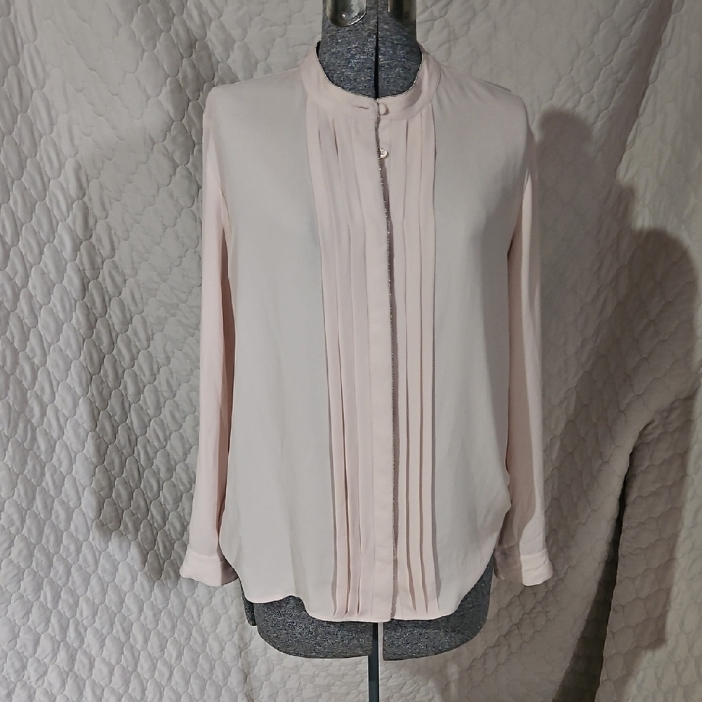Ann Taylor Pleated Button Down